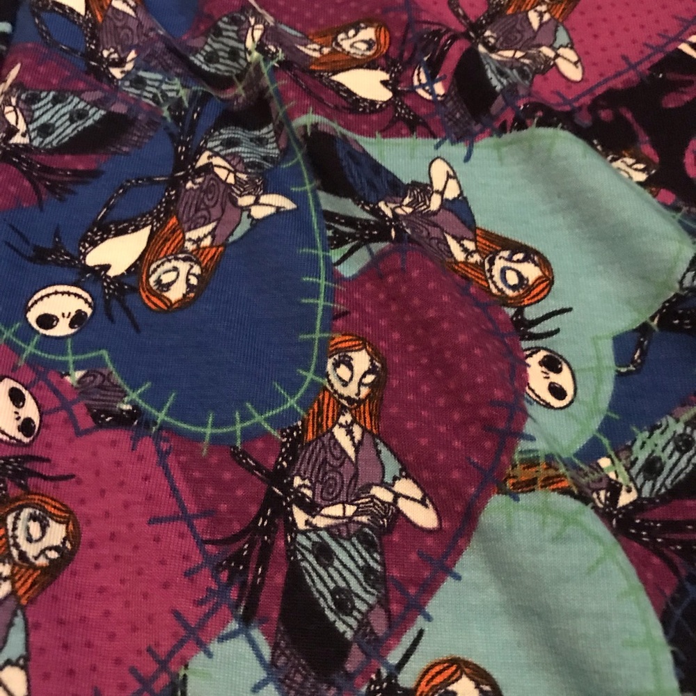 Lularoe Disney NBC Jack and Sally hearts Irma xxs
